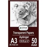 Aydınger Kağıdı A3 90-95 gr Eskiz Kağıdı 50 Adet Artmaster Aydınger Kağıt 29,7X42 cm Buzlu Mumlu Kağıt Çizim Kağıdı - Standart