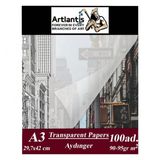 Aydınger Kağıdı A3 90 Gr 100lü Eskiz Kağıdı 1 Paket Artlantis Aydınger Kağıt 29,7x42 Cm 1 Paket