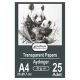 Aydınger Kağıdı A4 83 Gr Eskiz Kağıdı 1 Adet Artmaster Aydınger Kağıt 21X29,7 Cm Buzlu Mumlu Kağıt Çizim Kağıdı