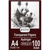 Aydınger Kağıdı A4 90-95 gr Eskiz Kağıdı 100 Adet Artmaster Aydınger Kağıt 21X29,7 cm Buzlu Mumlu Kağıt Çizim Kağıdı - Standart