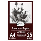 Aydınger Kağıdı A4 90-95 Gr Eskiz Kağıdı 25 Adet Artmaster Aydınger Kağıt 21X29,7 Cm Buzlu Mumlu Kağıt Çizim Kağıdı