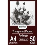 Aydınger Kağıdı A4 90-95 gr Eskiz Kağıdı 50 Adet Artmaster Aydınger Kağıt 21X29,7 cm Buzlu Mumlu Kağıt Çizim Kağıdı - Standart