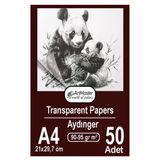 Aydınger Kağıdı A4 90-95 Gr Eskiz Kağıdı 50 Adet Artmaster Aydınger Kağıt 21X29,7 Cm Buzlu Mumlu Kağıt Çizim Kağıdı
