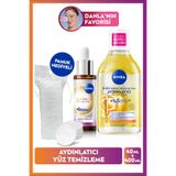 Aydınlatıcı Bakım Seti, Makyaj Temizleme Suyu 400ML ve LUMINOUS630 Skin Glow Serum 30ML,PAMUK Hediye