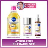 Aydınlatıcı Cilt Bakım Seti, Nemlendirici Serum, Tonik, Micellar Makyaj Temizleme Suyu, C Vitamini, Aloe Vera, Eşit Cilt Tonu