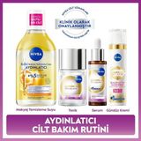 Aydınlatıcı Leke Karşıtı Cilt Bakım Rutin Seti, +SPF50 Güneş Koruyucu, Nemlendirici Gündüz Yüz Kremi, Hyaluronik Asit, Eşit Cilt Tonu