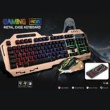 Aydınlatmalı Metal Kasa Q Gaming Rgb Mouse Klavye Set Concord C-58 - PAKET - 1 Adet