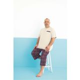 Aydoğan Erkek Büyük Beden Kapri Pijama Takım 250304