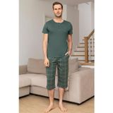 Aydoğan Erkek Civan Modal Bermuda Viridian Pijama Takım 0032