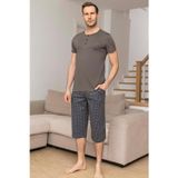 Aydoğan Erkek Civan Modal Bermuda Vizon Pijama Takım 0024
