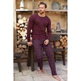 Aydoğan Erkek Civan Patlı Modal Bordo Pijama Takım 3350