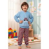 Aydoğan Erkek Çocuk Kadife Pijama Takımı 1664 MAVI01 - 4 Yaş