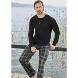 Aydoğan Erkek Modal Uzun Kollu Pijama Takımı 3431 - 1 Adet Siyah-M