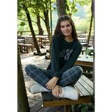 Aydoğan Kadın Bisiklet Yaka Termal Pijama Takımı 30054S- 1 Adet Siyah M