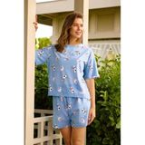 Aydoğan Kadın Hayvan Desenli %100 Pamuk Şort Pijama Takımı