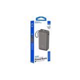 Aydoğan Ticaret44 PW-109 10000MAH 22.5W Süper Hızlı Şarj Powerbank Type-C Dahili Kablo, 3 Cihaz Şarj Desteği - Siyah