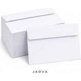 Aydogan's 100 Adet Beyaz Mektup Zarfı 16 x 11 Cm, Kendinden Yapışkanlı Tutkallı Kapaklı Zarf, Davetiye Tebrik Kartı Para Evrak Posta Gönderimi Ofis Okul Düğün Için - --