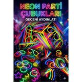 Aydogan's 100 Adet Fosforlu Glow Stick Parti Seti | Bileklik, Kolye ve Eğlenceli Işık Çubukları - belirtilmemiş