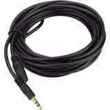 Aydogan's 3.5mm Dişi Erkek Kulaklık Stereo Uzatma Kablosu, 5 Metre - Ahşap - Bej - Siyah