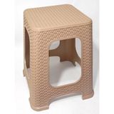 Aydogan's 4 Adet Küçük Kahve Kir Tutmaz 30 cm Tabure Hasır Örgü Oturak Alt Kuşaklı Sağlam Dizayn - Çok Renkli