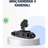 Aydogan's 4 Kameralı Araç Içi Kamera 1080P Gps Takip Wifi Gece Görüşlü - Renkli