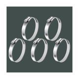 Aydogan's 5 Adet Hortum Kelepçesi Tork Ayarlı 28X48 mm Paslanmaz Çelik Boru Metal Kelepçe Ayarlanabilir Klips