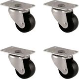 Aydogan's Ayd Furç Tablalı Bilyalı Teker - 32MM - Siyah HKS233 - 4 Adet