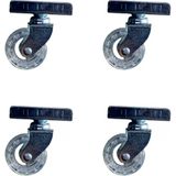Aydogan's Ayd Furç Uzun-Sunta Bilyalı Teker - 20X50 - Şeffaf - 18MM HKS189 - 4 Adet