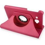 Aydogan's Ayd Samsung Galaxy T280 Tab A 7 Kılıf 360 Tablet Deri Kılıf - Pembe
