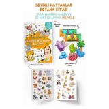Aydogan's Ayd Sevimli Hayvanlar Boyama Kitabı - Oyun Hamurlu - 3 Yaş +