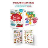 Aydogan's Ayd Taşıtlar Boyama Kitabı - Oyun Hamurlu - 3 Yaş +
