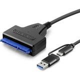 Aydogan's Ayd Type-C ve USB 3.0 To Sata HDD SSD Dönüştürücü Kablo 37 cm Siyah HDX5571 - Renkli