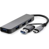 Aydogan's Ayd USB Type-C 3.0 Hub 4 Port 5 Gbps Gri HDX7825 - Renkli