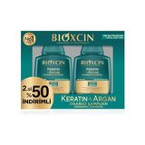 Aydogan's Bioxcin Keratin & Argan Onarıcı Şampuan | 2 x 300 ml | Yıpranmış ve Hasar Görmüş Saçlar Için | Hidrolize Keratin + Argan Yağı + Biocomplex B11