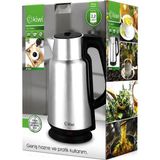 Aydogan's Çelik - Sürahi Model Kettle Elektrikli Su Isıtıcısı Paslanmaz Çelik Gizli Rezistans 360° 2.2lt 1500W KK-3334 - 01-Mavi
