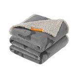 Aydogan's Feandrea Su Geçirmez Köpek Örtüsü, Sherpa Polar Evcil Hayvan Örtüsü, Orta ve Büyük Köpekler Için, Kediler, 152 x 127 Cm, Xl, Makinede Yıkanabilir, Çift Taraflı Koltuk Kılıfı, Gri PPB060G01 - 01P-Pembe