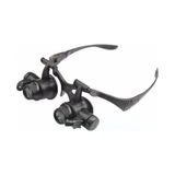 Aydogan's -Gözlük Modeli 10X 15X 20X 25X Lens,2led Işıklı,büyüteç - Renkli