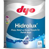 Aydogan's Hidrolüx 2,5 Litre Beyaz Su Bazlı Ahşap Metal Boyası - 1 Adet - Çok Renkli