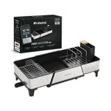 Aydogan's Inox Master KD600 | 304 Paslanmaz Çelik Genişletilebilir Bulaşıklık | Geniş Kapasiteli Tezgah Üstü Kurutmalık, Su Tahliye Tepsili