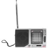 Aydogan's KK-9803 Taşınabilir Küçük Boy Cep Radyosu - Fm/mw/sw1 10 Band Pilli Radyo - Ahşap