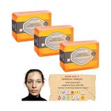 Aydogan's Kojik Asit & Zerdeçal Sabunu 3 Adet x 140 gr Leke ve Sivilce Karşıtı Kojic Acid - Kolajen - Aha Bha - C Vitamini - Hyaluronic Acid - Shea Butter Yağı Içerikli Aydınlatıcı Sabun - 10 Adet