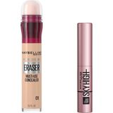 Aydogan's Maybelline New York Instant Anti Age Eraser Kapatıcı - 01 Light & Sky High Mini Maskara Hediyeli - 001 Brown