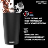 Aydogan's Neso Cup Black Termos Kupa (0,4 L), Zararlı Madde Içermeyen ve Yalıtımlı Kahve Kupası, 18/8 Paslanmaz Çelik, Seramik Pure Ceram Kaplamalı - 0 - Siyah - 0 - 200 ml