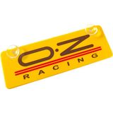 Aydogan's O.z Racing Sarı Dekor Plaka Vantuzlu Cam Süsü 22X7.5CM - Çok Renkli