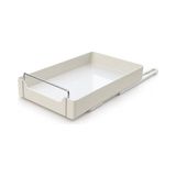 Aydogan's Orret Home Dolap Içi Raylı Organizer Çekmece 34 x 27 x 6,5 Cm, Çekilebilir Plastik Dolap Düzenleyici, Mutfak Banyo Dolap Içi Organizer, Raylı Saklama Sepeti (Büyük) - 0,33 - 00-Siyah - Beyaz
