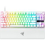 Aydogan's Razer Huntsman V3 Pro Tenkeyless - Tkl Analog Optik Espor Pc Klavyesi - Razer Snap Tap & Hızlı Ateş (Hızlı Basınçlandırma, 2 Özel Tuşlu Çok Işlevli Tekerlek) Qwerty Abd Düzeni | Beyaz