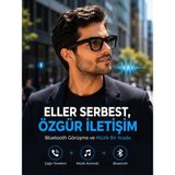 Aydogan's Siyah Kameralı Akıllı Gözlük Bluetooth Telefon Görüşmeli Video Fotoğraf ve Ses Kayıtlı Do - belirtilmemiş - Çok Renkli
