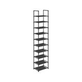 Aydogan's Songmıcs 10 Katlı Ayakkabı Rafı, Ayakkabı Standı, Yerden Tasarruf Sağlayan Ayakkabı Saklama, 33 x 33 x 173 Cm, Metal Çerçeve, Dokuma Olmayan Kumaş Raflar, Koridor, Yatak Odası, Siyah LSR110B02 | Ayakk - 0 - Siyah