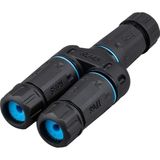 Aydogan's Su Geçirmez IP68 Korumalı 1/2 Splitter Dişi + 2xdişi RJ45 Ethernet Konnektör Soketleri CAT6/CAT5E/CAT5 Network Ağ Kabloları - 0 - Siyah