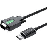 Aydogan's USB 2.0 To RS232 Db9 PL2303 Chip Dönüştürücü Adaptör Kablo 1.5 Metre - 0 - Siyah